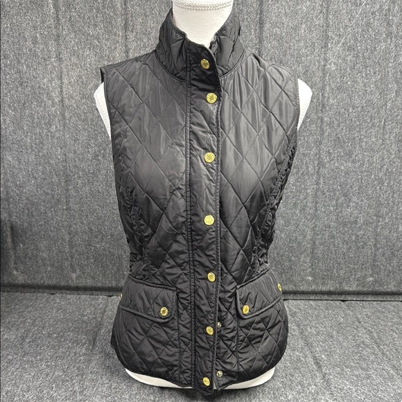 Lilly Pulitzer Jackets & Blazers - Lilly Pulitzer Quilted Black and Gold Vest